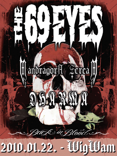 Változás a The 69 Eyes koncerten! (01.22. Wigwam Rockclub)